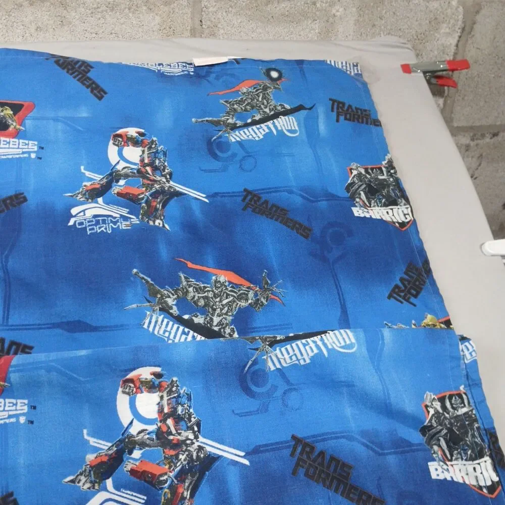 Vintage Transformers Bed Sheet  Size Twin Optimus Prime Bumblebee 2007 Movie